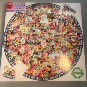 eeBoo Women's March 500-Piece Puzzle - Multicolor